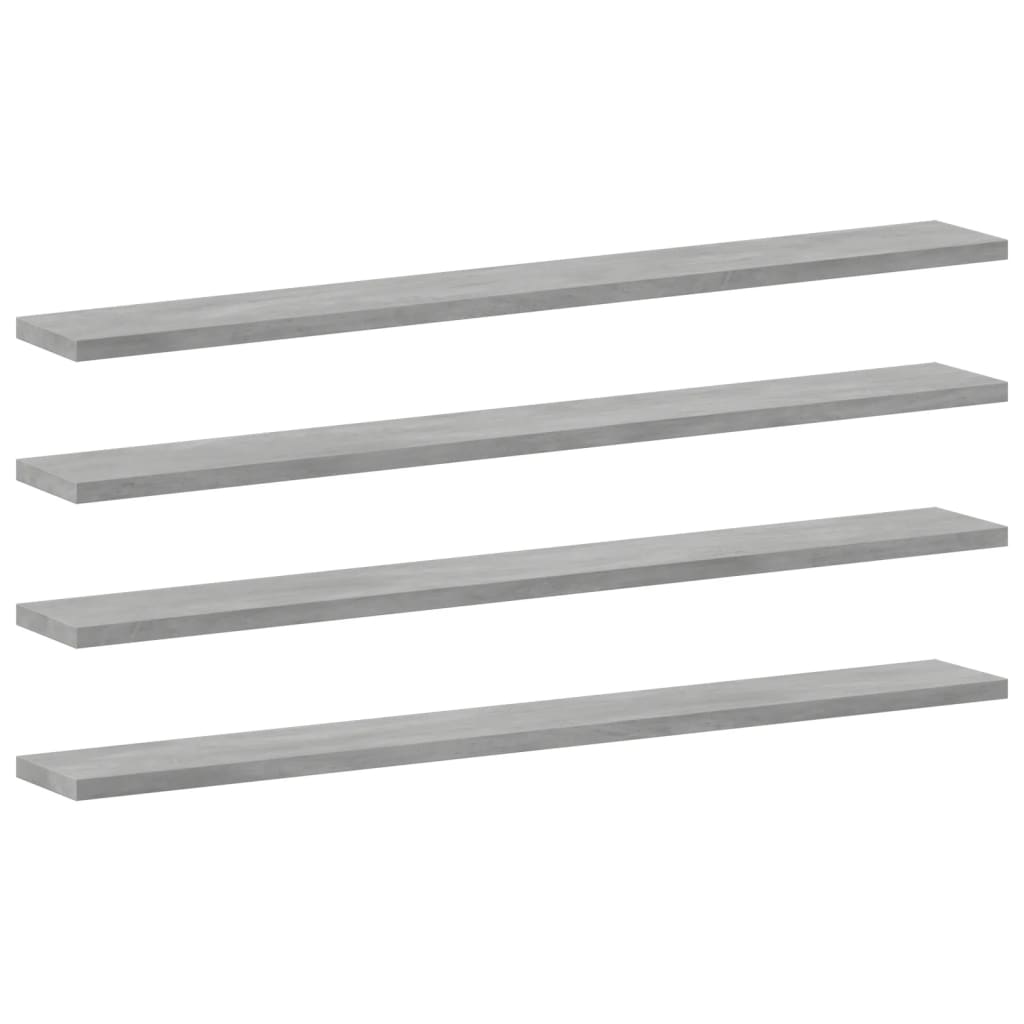 Wandschappen 8 st 80x10x1,5 cm spaanplaat betongrijs is nu te koop bij PeponiXL, paradijselijk wonen!