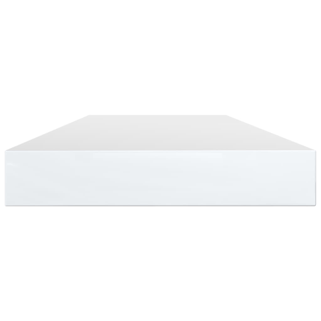 Wandschappen 4 st 80x10x1,5 cm spaanplaat hoogglans wit is nu te koop bij PeponiXL, paradijselijk wonen!