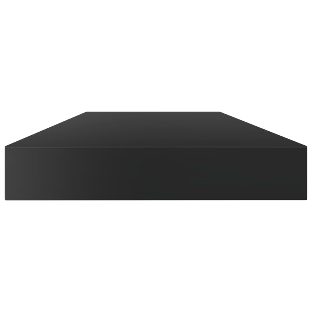 Wandschappen 4 st 80x10x1,5 cm spaanplaat hoogglans zwart is nu te koop bij PeponiXL, paradijselijk wonen!