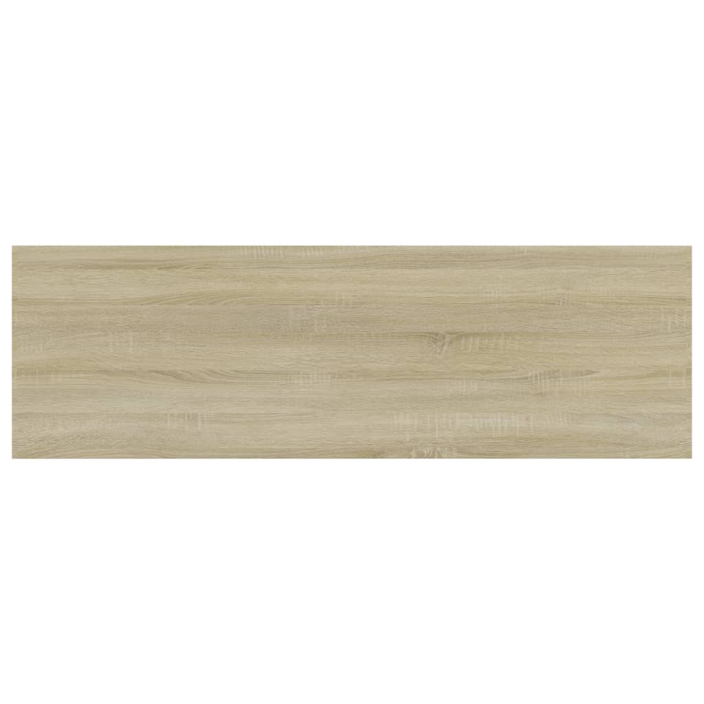 Wandschappen 4 st 80x20x1,5 cm spaanplaat sonoma eikenkleurig is nu te koop bij PeponiXL, paradijselijk wonen!