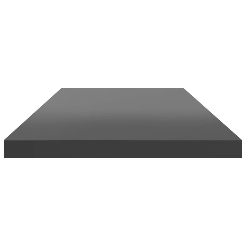 Wandschappen 8 st 80x20x1,5 cm spaanplaat hoogglans grijs is nu te koop bij PeponiXL, paradijselijk wonen!