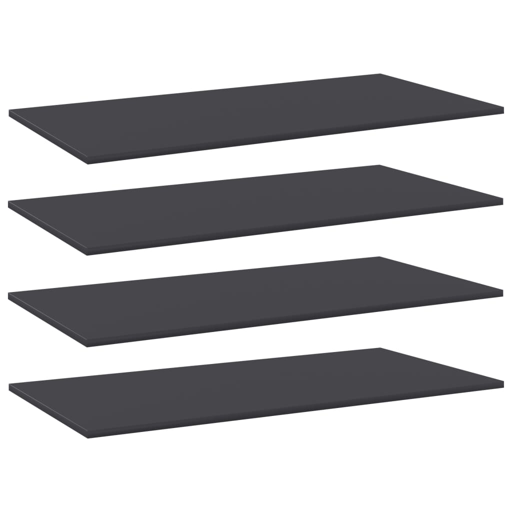Wandschappen 4 st 80x30x1,5 cm spaanplaat grijs is nu te koop bij PeponiXL, paradijselijk wonen!