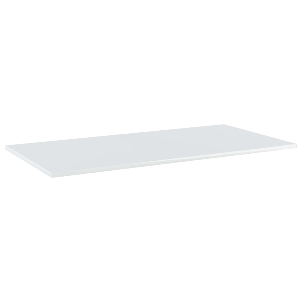 Wandschappen 4 st 80x30x1,5 cm bewerkt hout hoogglans wit is nu te koop bij PeponiXL, paradijselijk wonen!