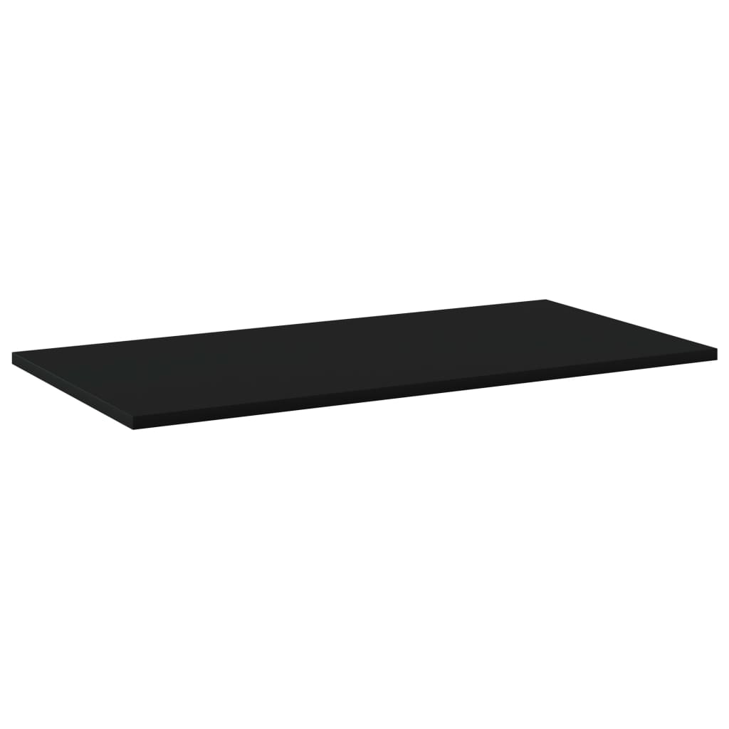 Wandschappen 4 st 80x40x1,5 cm spaanplaat zwart is nu te koop bij PeponiXL, paradijselijk wonen!
