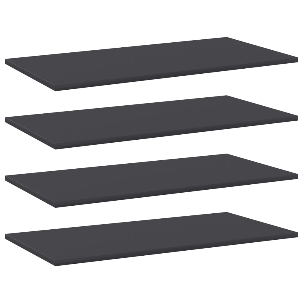 Wandschappen 4 st 80x40x1,5 cm spaanplaat grijs is nu te koop bij PeponiXL, paradijselijk wonen!