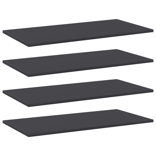 Wandschappen 4 st 80x40x1,5 cm spaanplaat grijs is nu te koop bij PeponiXL, paradijselijk wonen!