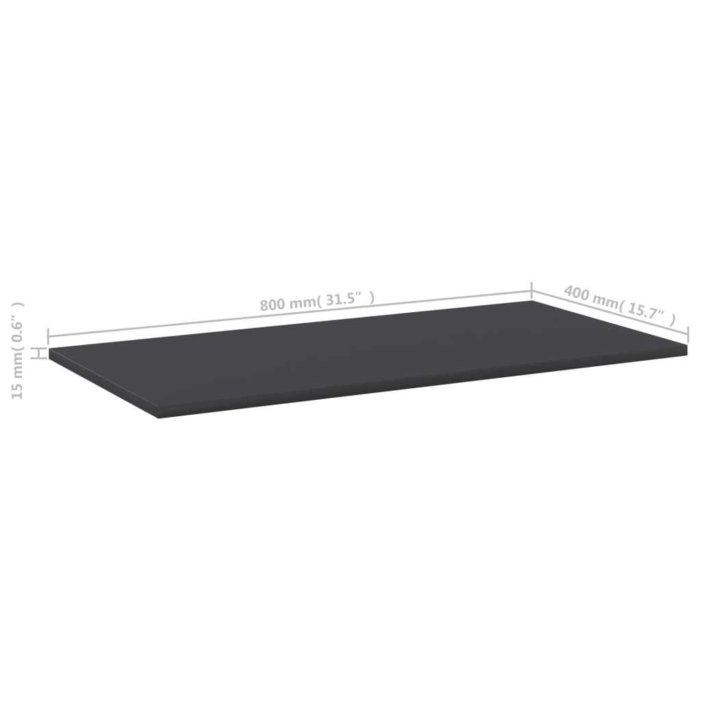 Wandschappen 4 st 80x40x1,5 cm spaanplaat grijs is nu te koop bij PeponiXL, paradijselijk wonen!