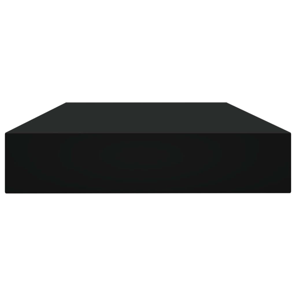 Wandschappen 4 st 100x10x1,5 cm spaanplaat zwart is nu te koop bij PeponiXL, paradijselijk wonen!