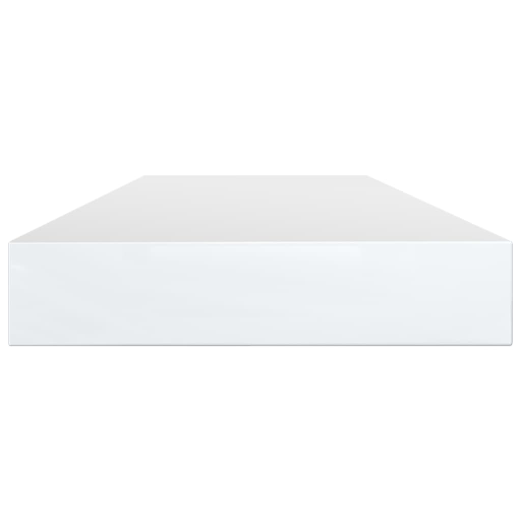 Wandschappen 4 st 100x10x1,5 cm bewerkt hout hoogglans wit is nu te koop bij PeponiXL, paradijselijk wonen!