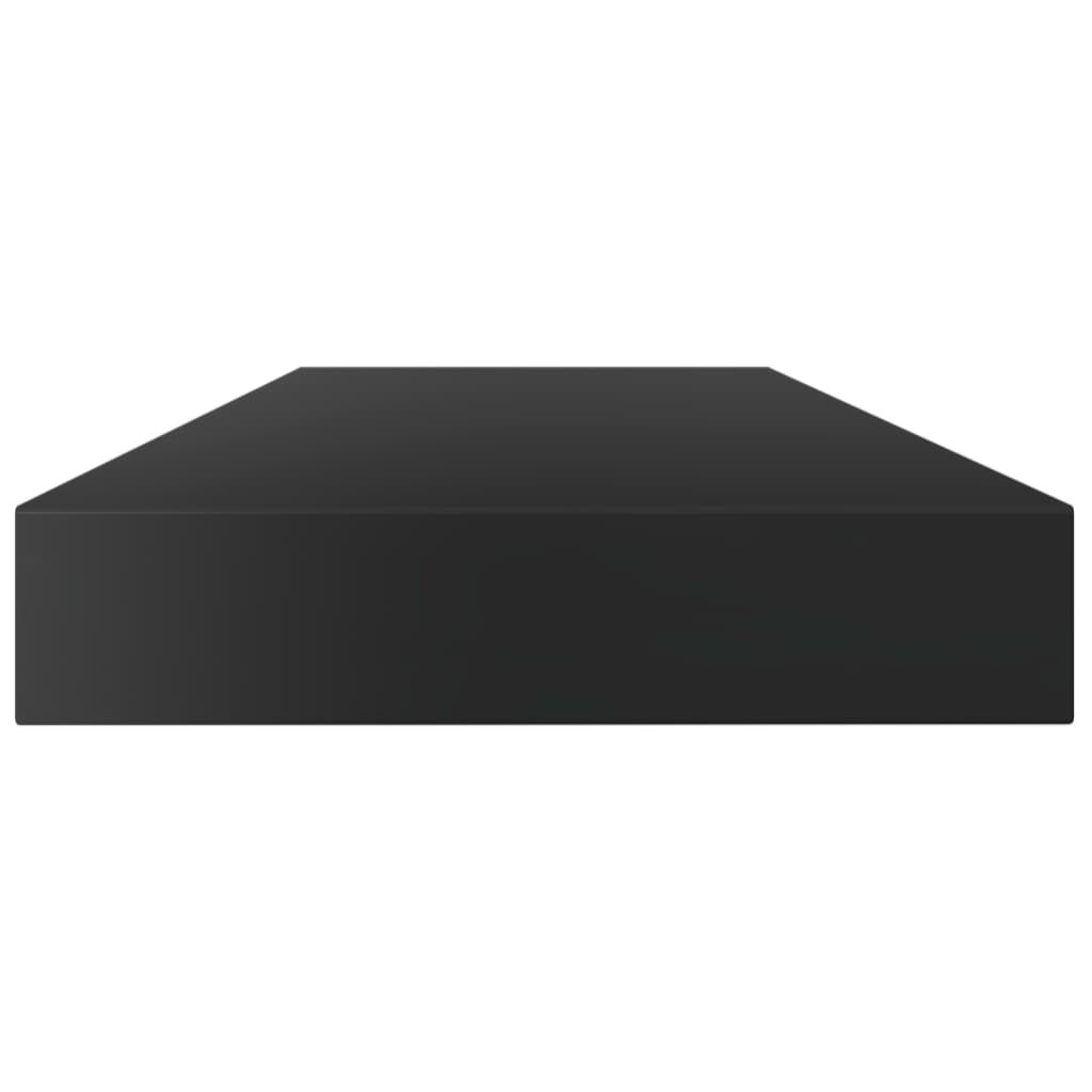 Wandschappen 8 st 100x10x1,5 cm spaanplaat hoogglans zwart is nu te koop bij PeponiXL, paradijselijk wonen!