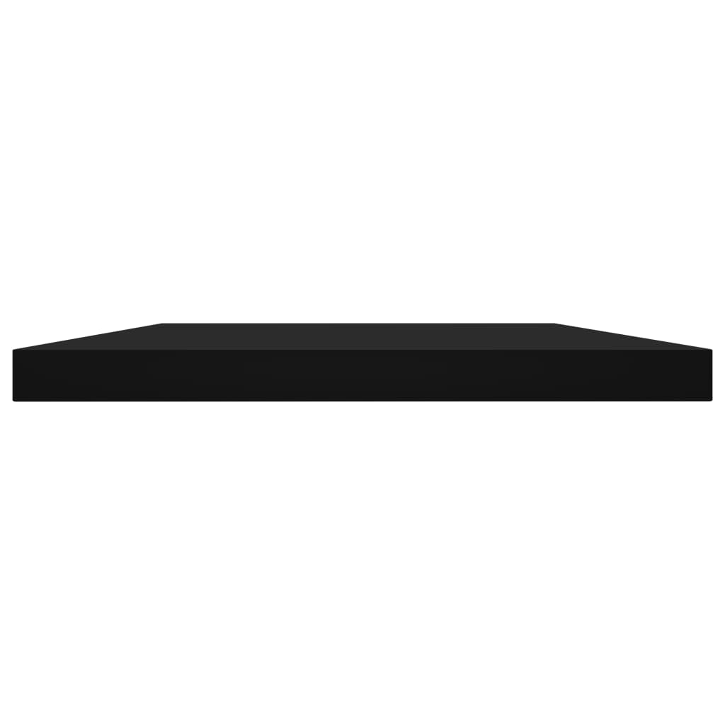 Wandschappen 4 st 100x20x1,5 cm spaanplaat zwart is nu te koop bij PeponiXL, paradijselijk wonen!