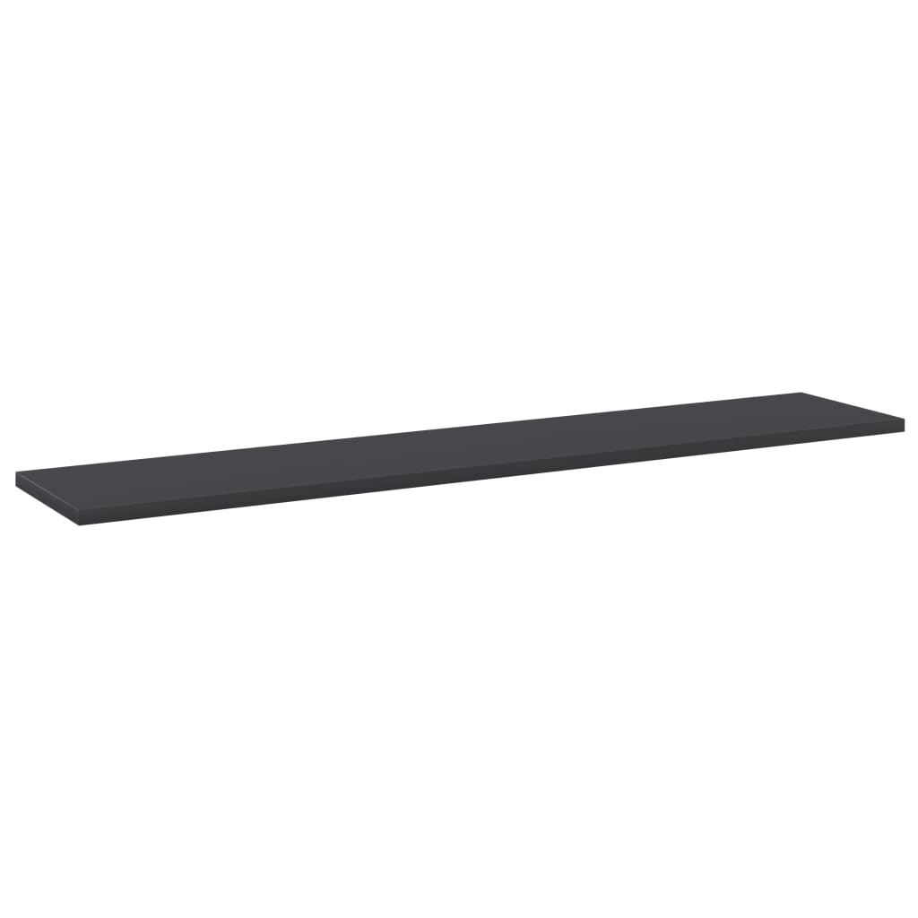 Wandschappen 4 st 100x20x1,5 cm spaanplaat grijs is nu te koop bij PeponiXL, paradijselijk wonen!