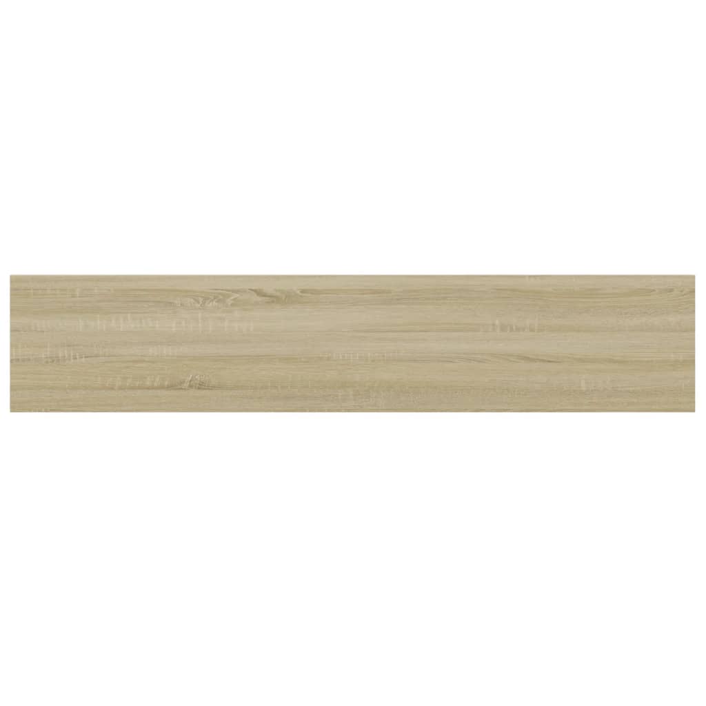 Wandschappen 8 st 100x20x1,5 cm spaanplaat sonoma eikenkleurig is nu te koop bij PeponiXL, paradijselijk wonen!