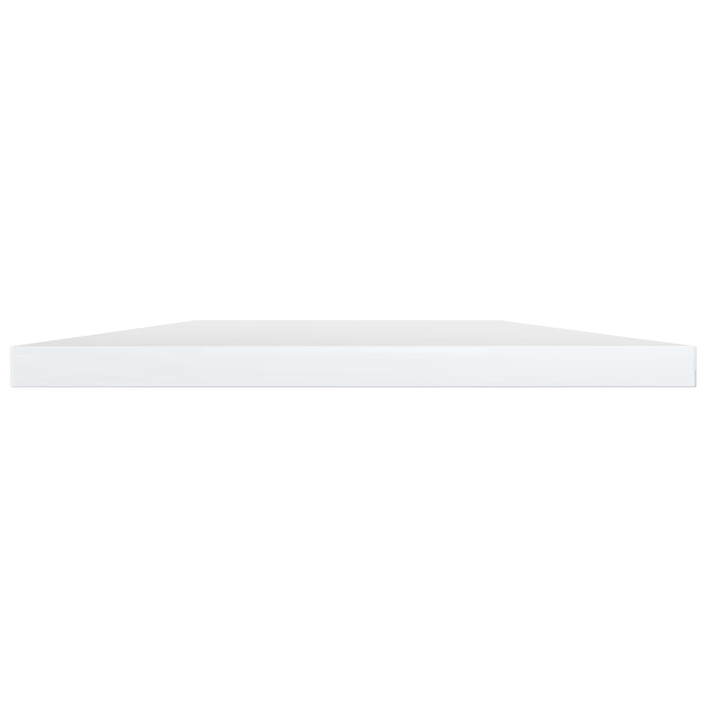 Wandschappen 4 st 100x20x1,5 cm bewerkt hout hoogglans wit is nu te koop bij PeponiXL, paradijselijk wonen!
