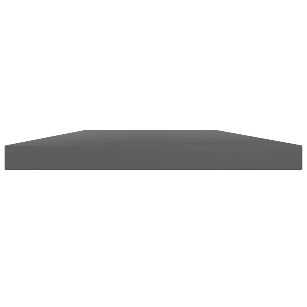Wandschappen 4 st 100x20x1,5 cm spaanplaat hoogglans grijs is nu te koop bij PeponiXL, paradijselijk wonen!