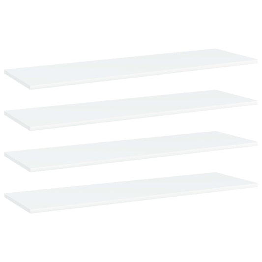 Wandschappen 4 st 100x30x1,5 cm spaanplaat wit is nu te koop bij PeponiXL, paradijselijk wonen!