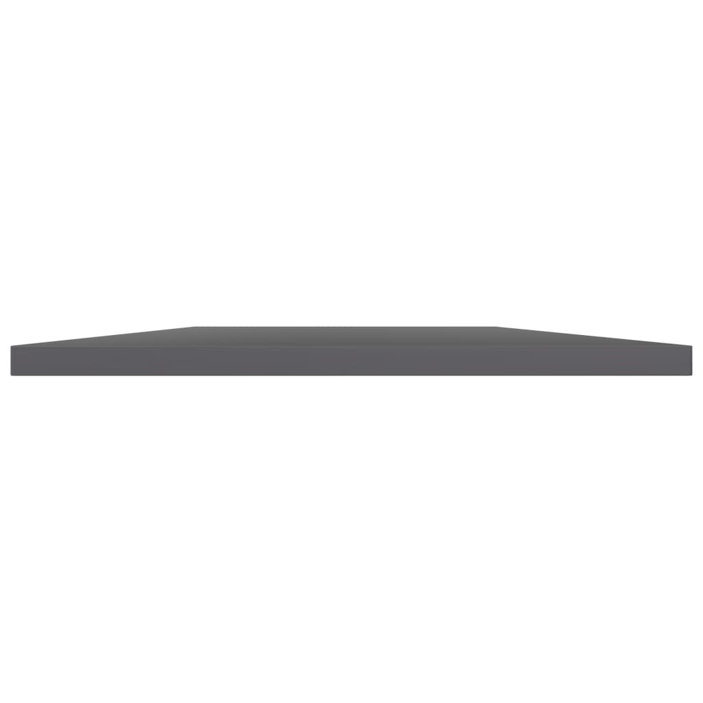 Wandschappen 4 st 100x30x1,5 cm spaanplaat hoogglans grijs is nu te koop bij PeponiXL, paradijselijk wonen!
