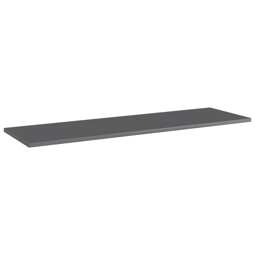 Wandschappen 8 st 100x30x1,5 cm spaanplaat hoogglans grijs is nu te koop bij PeponiXL, paradijselijk wonen!
