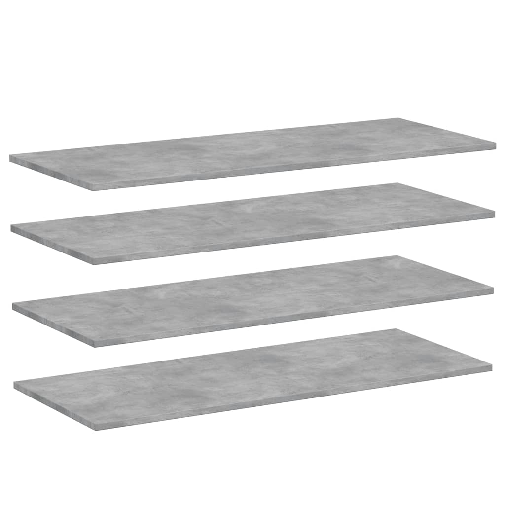 Wandschappen 4 st 100x40x1,5 cm bewerkt hout betongrijs is nu te koop bij PeponiXL, paradijselijk wonen!