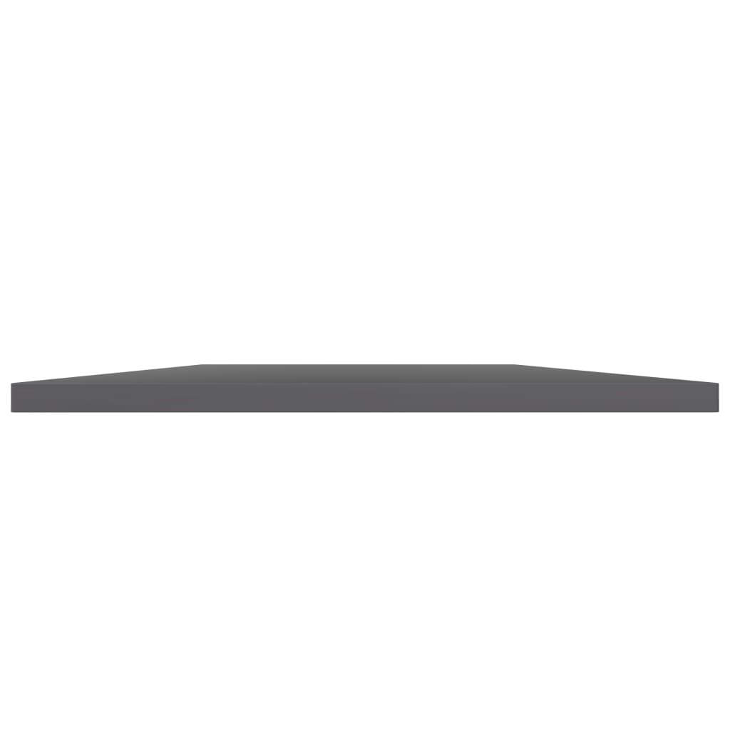 Wandschappen 4 st 100x40x1,5 cm spaanplaat hoogglans grijs is nu te koop bij PeponiXL, paradijselijk wonen!