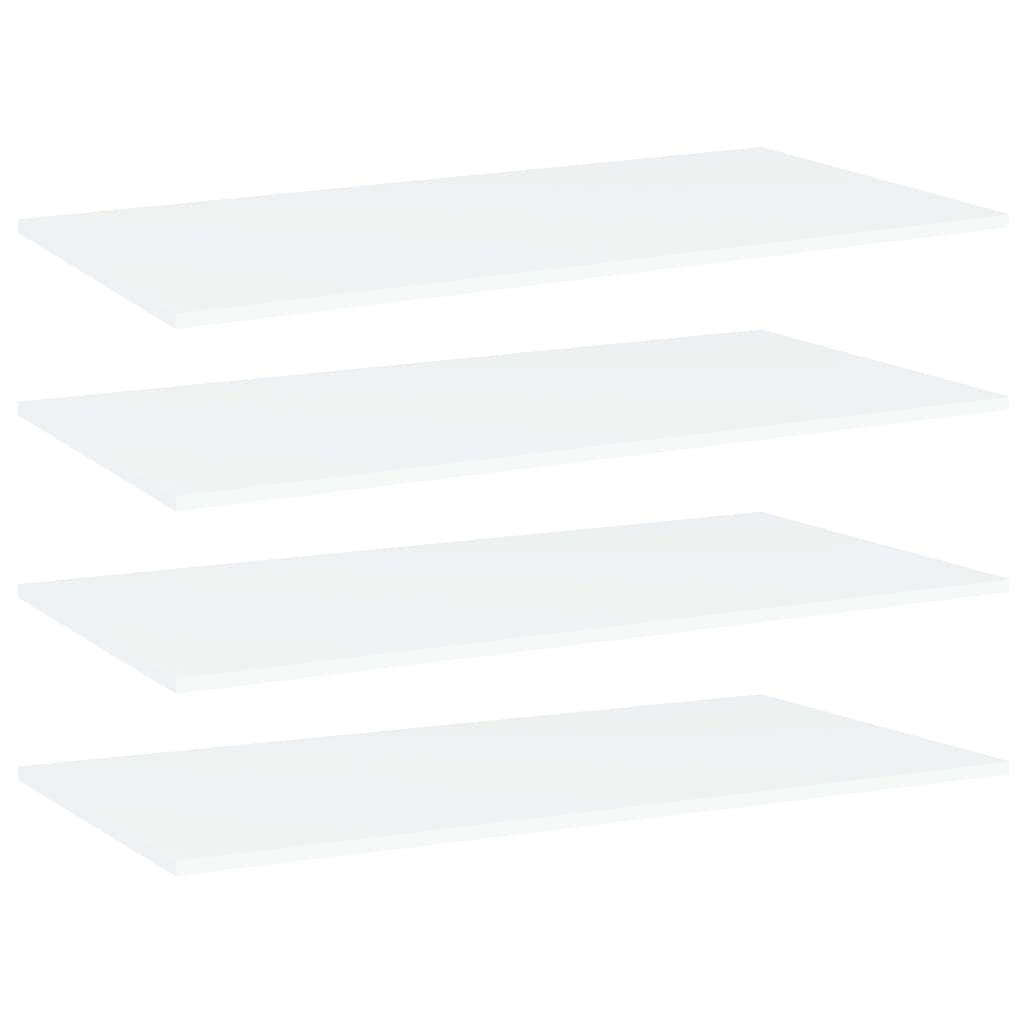 Wandschappen 4 st 100x50x1,5 cm bewerkt hout wit is nu te koop bij PeponiXL, paradijselijk wonen!