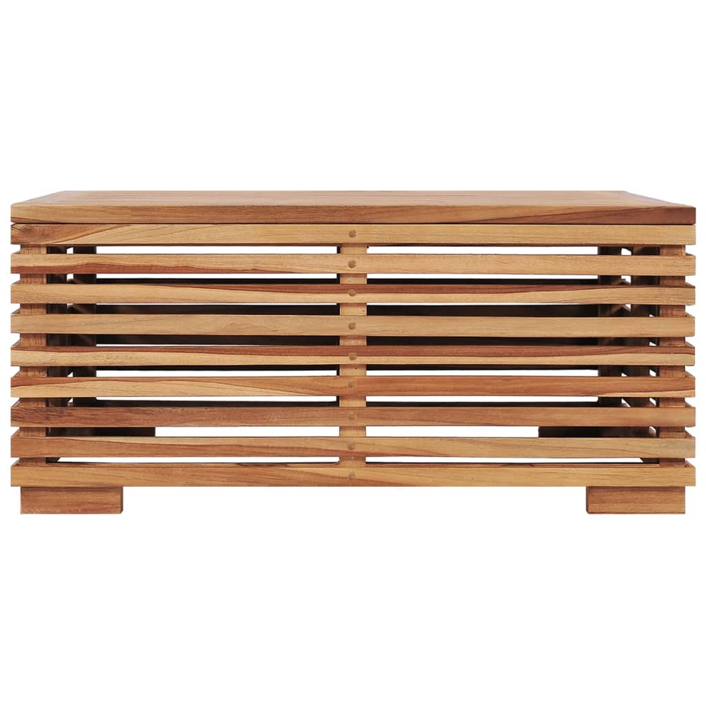 Tuintafel en voetensteun met donkergrijs kussen teakhout is nu te koop bij PeponiXL, paradijselijk wonen!