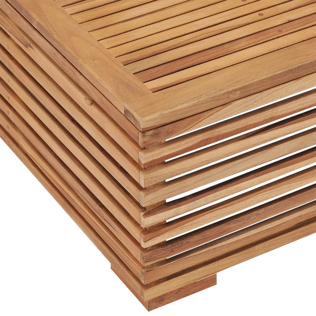 Tuintafel en voetensteun met donkergrijs kussen teakhout is nu te koop bij PeponiXL, paradijselijk wonen!