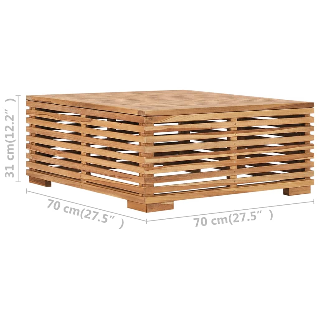 Tuintafel en voetensteun met donkergrijs kussen teakhout is nu te koop bij PeponiXL, paradijselijk wonen!