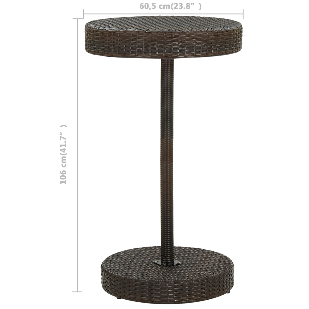 3-delige Tuinbarset met kussens poly rattan bruin is nu te koop bij PeponiXL, paradijselijk wonen!