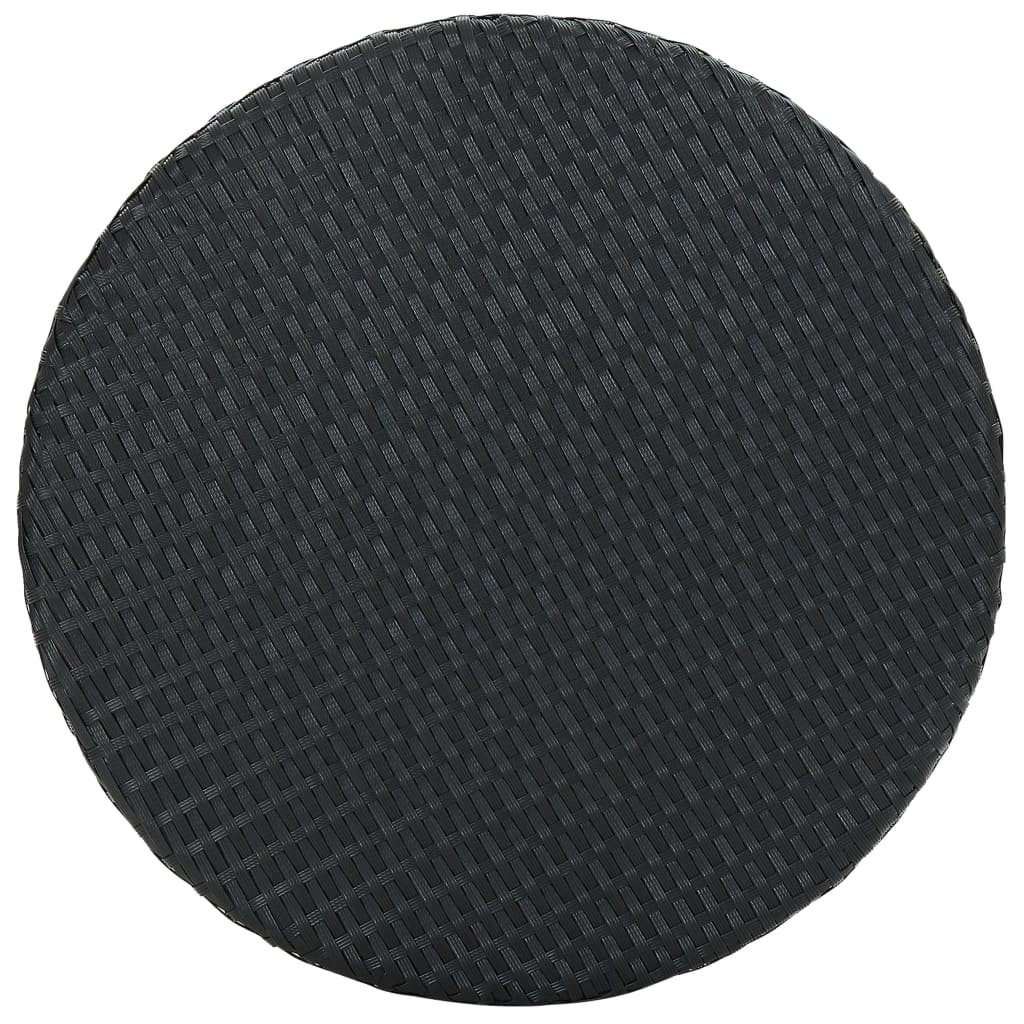 3-delige Tuinbarset met kussens poly rattan zwart is nu te koop bij PeponiXL, paradijselijk wonen!