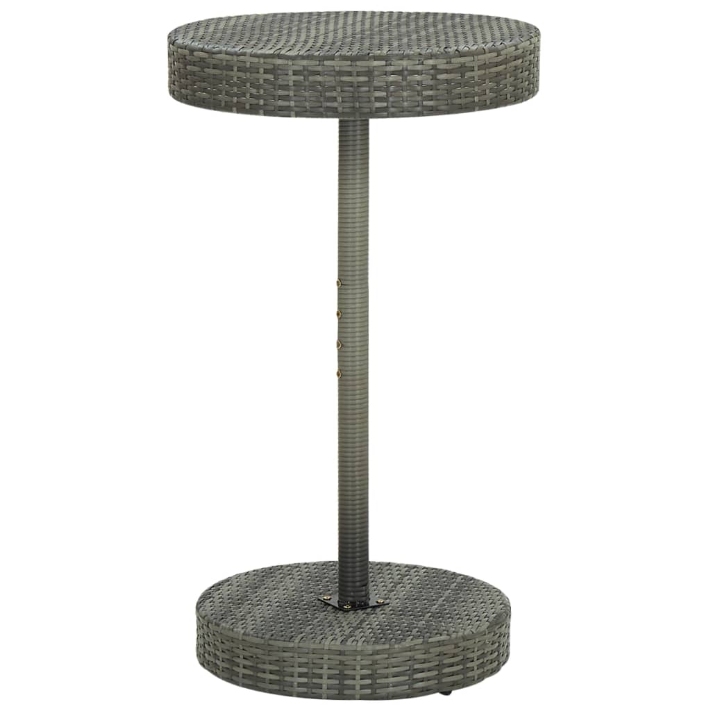 3-delige Tuinbarset met kussens poly rattan grijs is nu te koop bij PeponiXL, paradijselijk wonen!