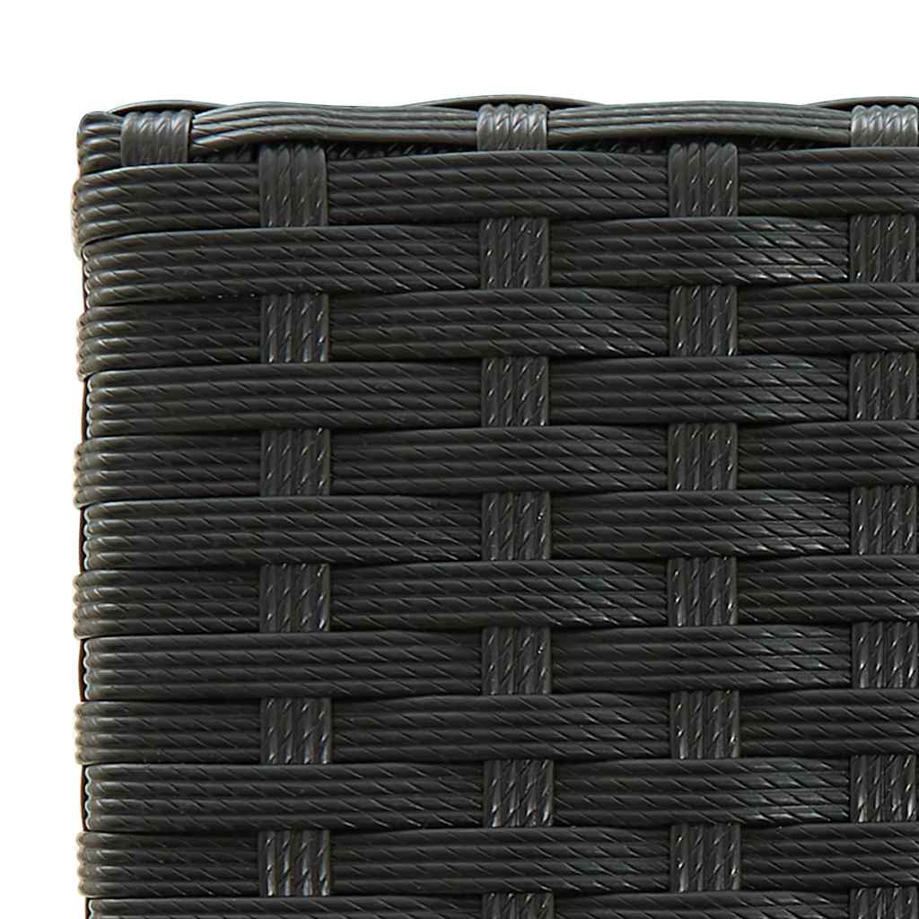 5-delige Tuinbarset poly rattan zwart is nu te koop bij PeponiXL, paradijselijk wonen!