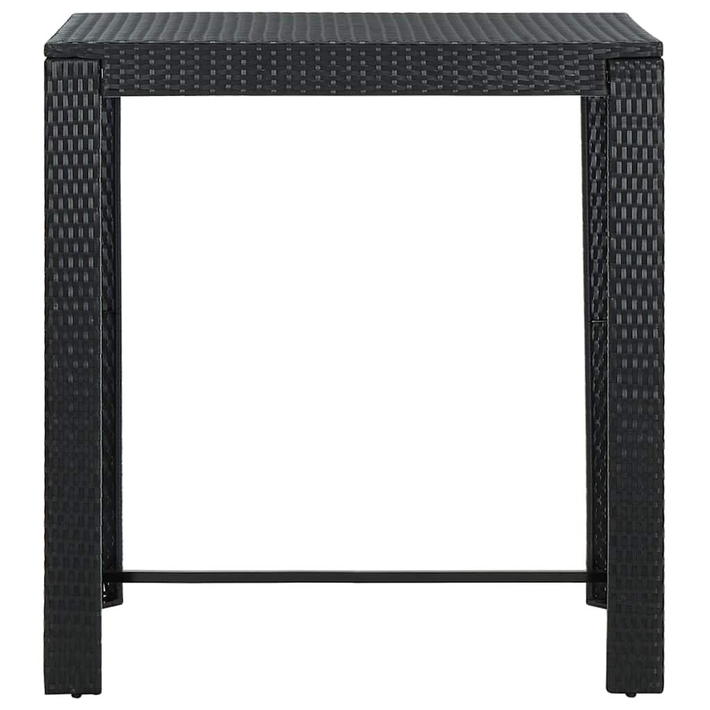 7-delige Tuinbarset met kussens poly rattan zwart is nu te koop bij PeponiXL, paradijselijk wonen!