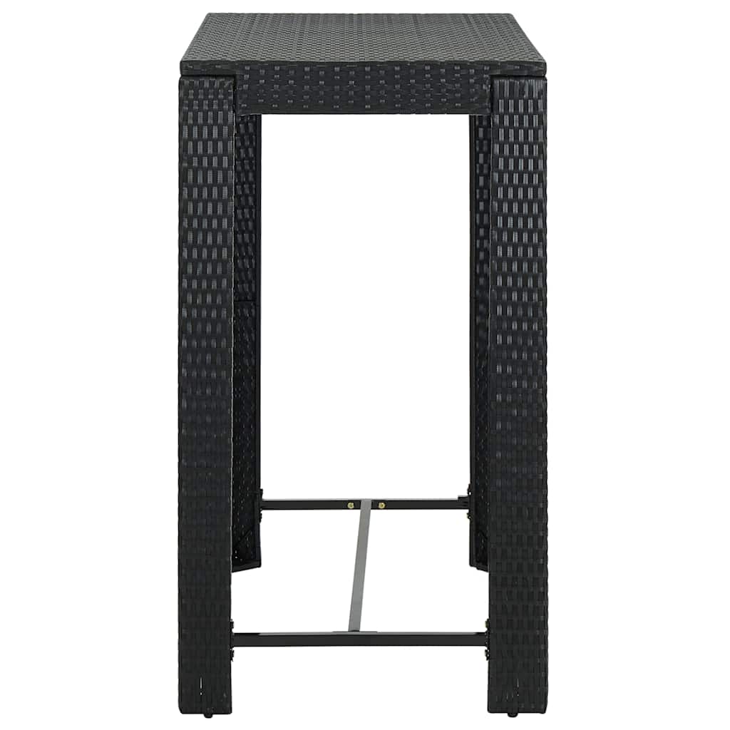 7-delige Tuinbarset met kussens poly rattan zwart is nu te koop bij PeponiXL, paradijselijk wonen!