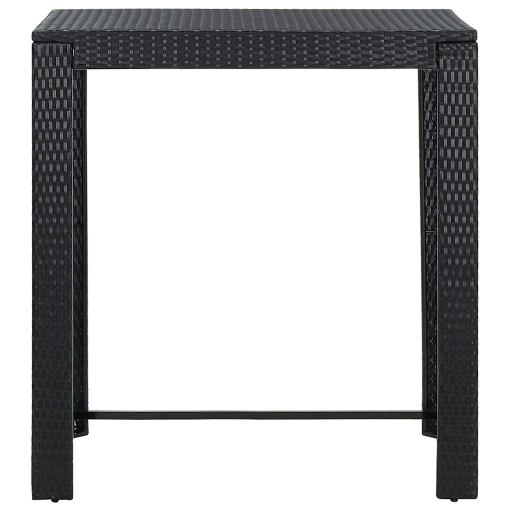 7-delige Tuinbarset met kussens poly rattan zwart is nu te koop bij PeponiXL, paradijselijk wonen!