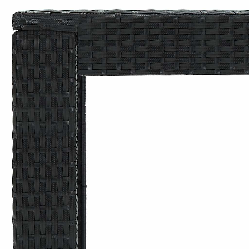 7-delige Tuinbarset met kussens poly rattan zwart is nu te koop bij PeponiXL, paradijselijk wonen!