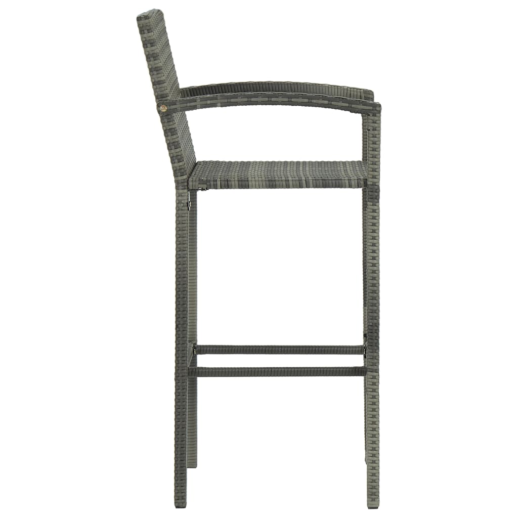 7-delige Tuinbarset poly rattan grijs is nu te koop bij PeponiXL, paradijselijk wonen!
