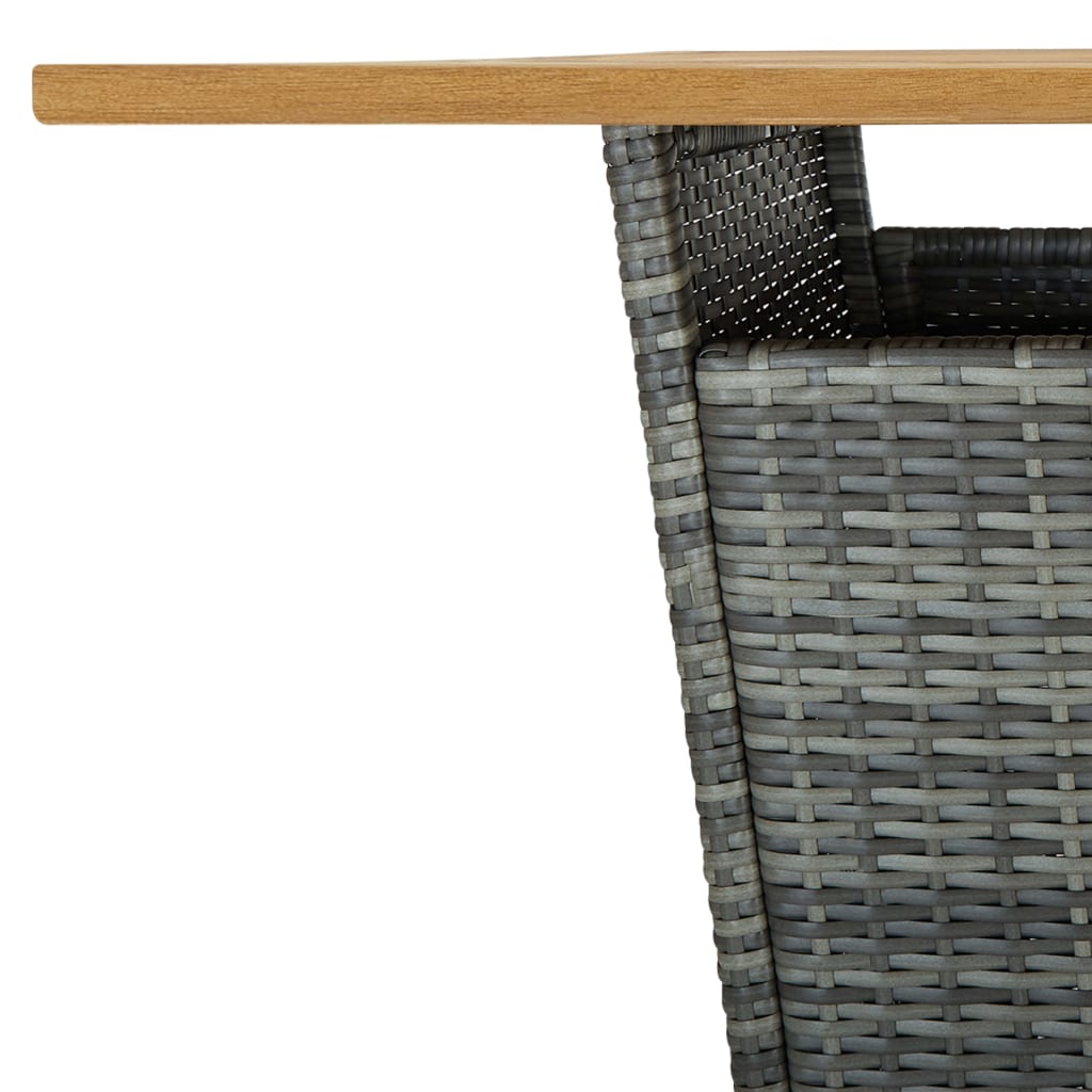 5-delige Tuinbarset met kussens poly rattan grijs is nu te koop bij PeponiXL, paradijselijk wonen!