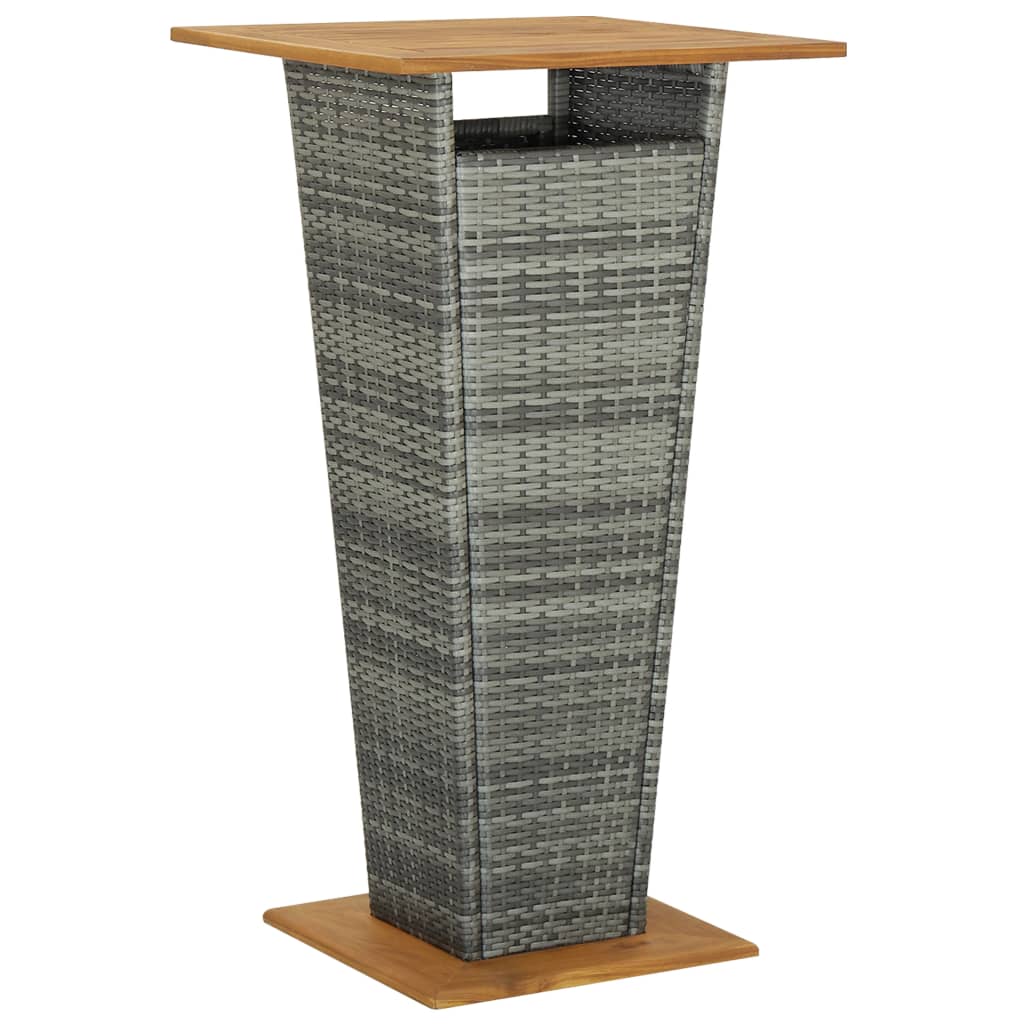 3-delige Tuinbarset met kussens poly rattan grijs is nu te koop bij PeponiXL, paradijselijk wonen!