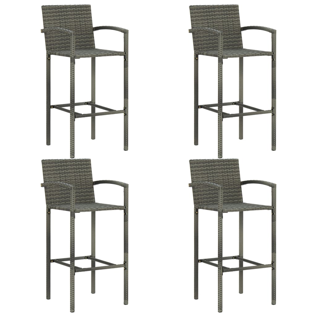 5-delige Tuinbarset grijs is nu te koop bij PeponiXL, paradijselijk wonen!