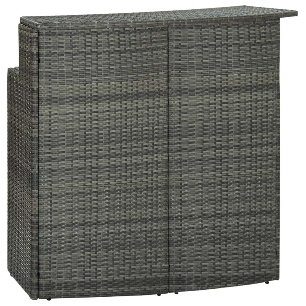 4-delige Tuinbarset met kussens grijs is nu te koop bij PeponiXL, paradijselijk wonen!