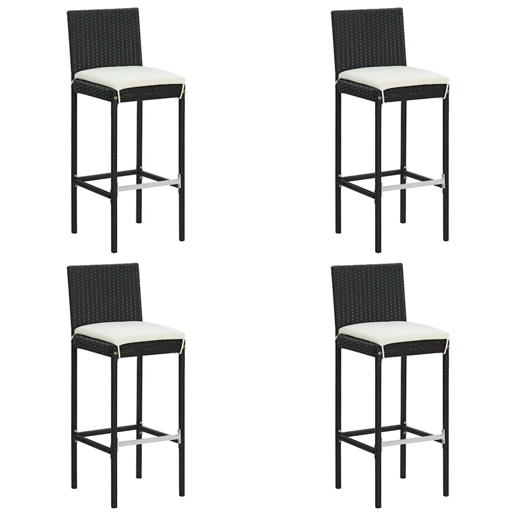 5-delige Tuinbarset met kussens zwart is nu te koop bij PeponiXL, paradijselijk wonen!