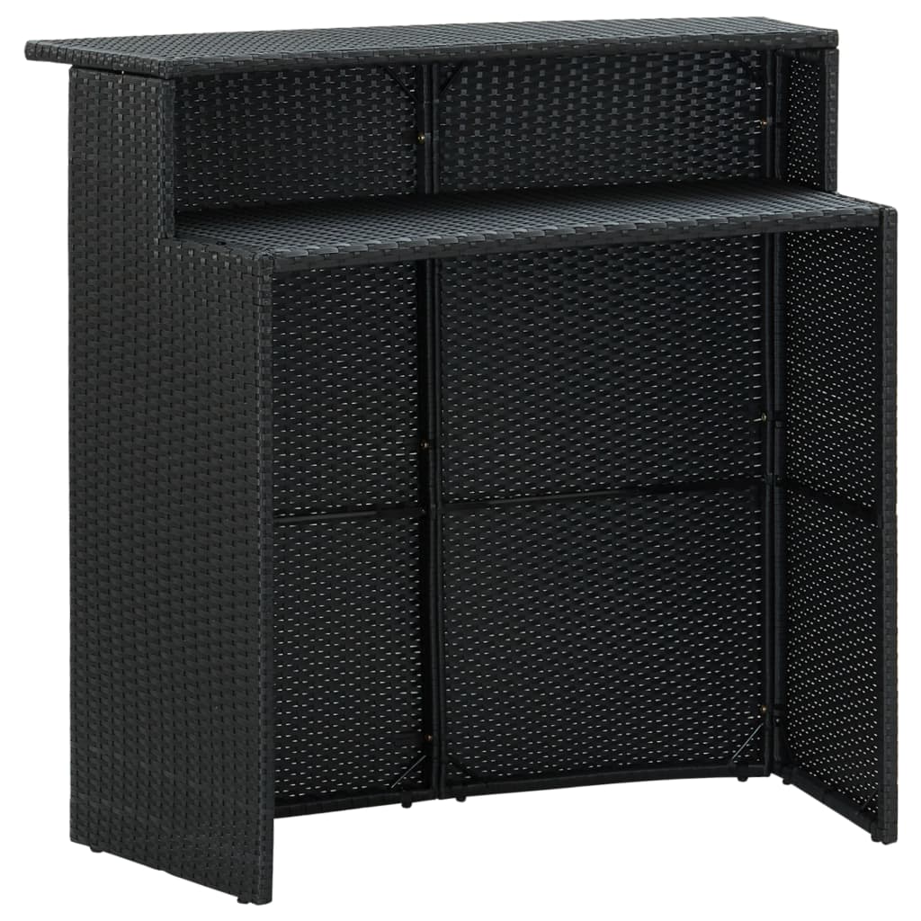 5-delige Tuinbarset met kussens zwart is nu te koop bij PeponiXL, paradijselijk wonen!