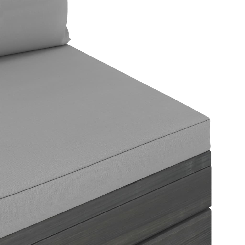 2-delige Loungeset met kussens pallet massief grenenhout is nu te koop bij PeponiXL, paradijselijk wonen!