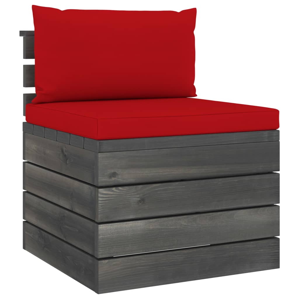 2-delige Loungeset met kussens pallet massief grenenhout is nu te koop bij PeponiXL, paradijselijk wonen!