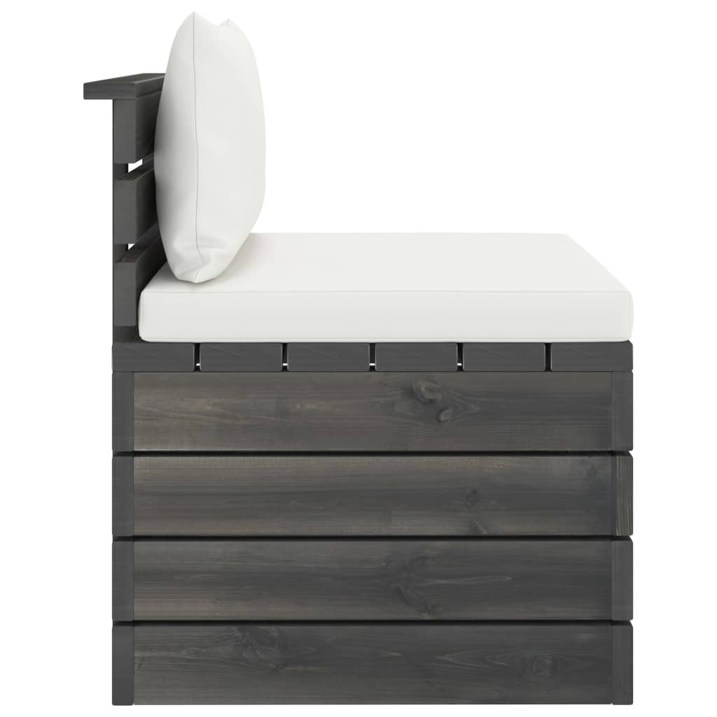 2-delige Loungeset met kussens pallet massief grenenhout is nu te koop bij PeponiXL, paradijselijk wonen!