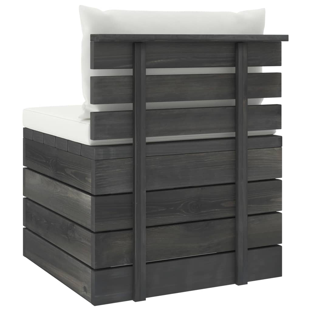 2-delige Loungeset met kussens pallet massief grenenhout is nu te koop bij PeponiXL, paradijselijk wonen!