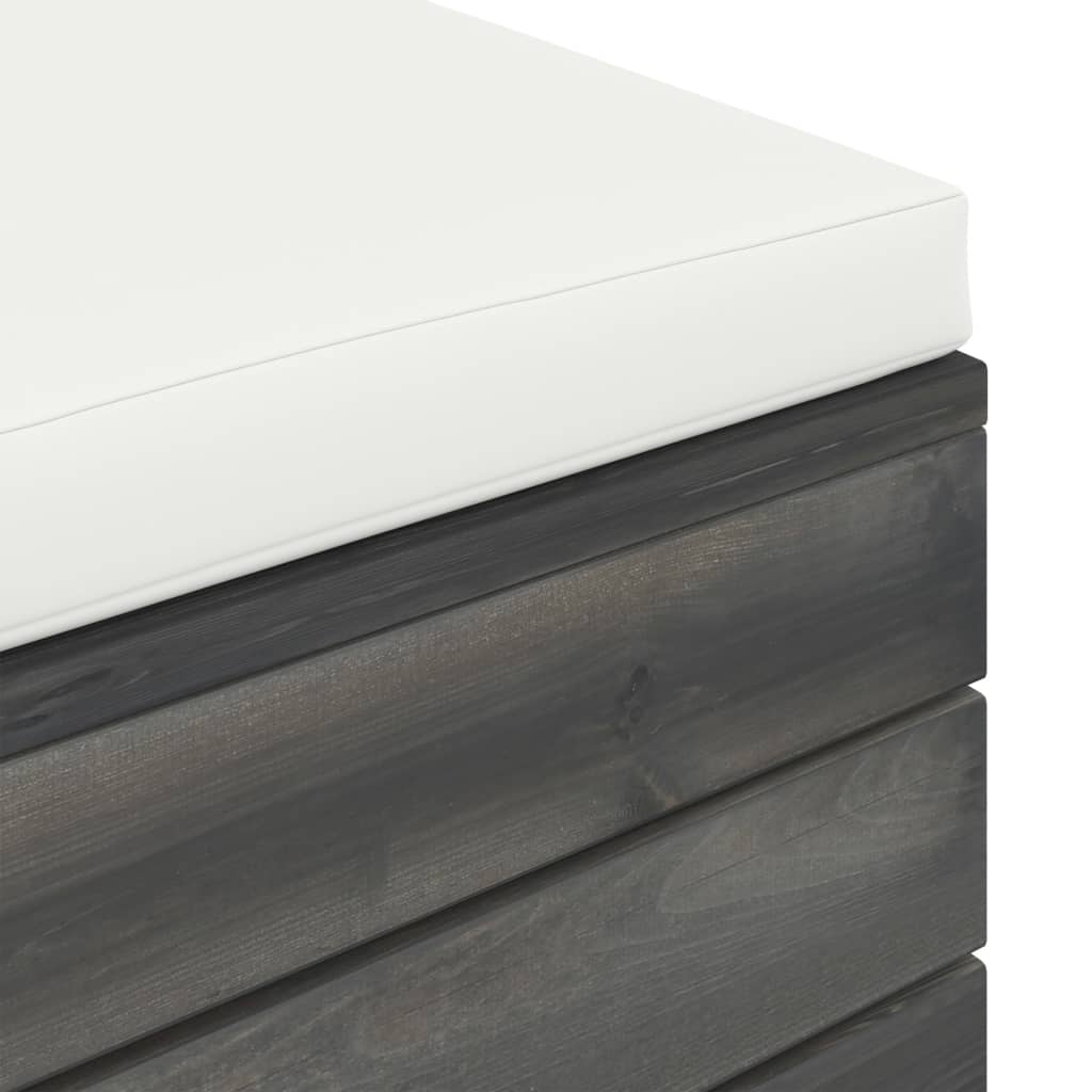 2-delige Loungeset met kussens pallet massief grenenhout is nu te koop bij PeponiXL, paradijselijk wonen!