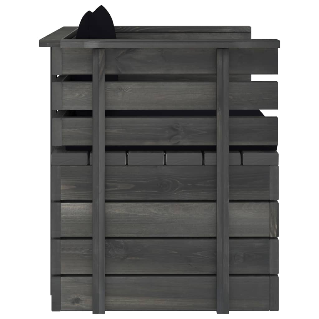 Tuinfauteuil met kussens pallet grenenhout is nu te koop bij PeponiXL, paradijselijk wonen!