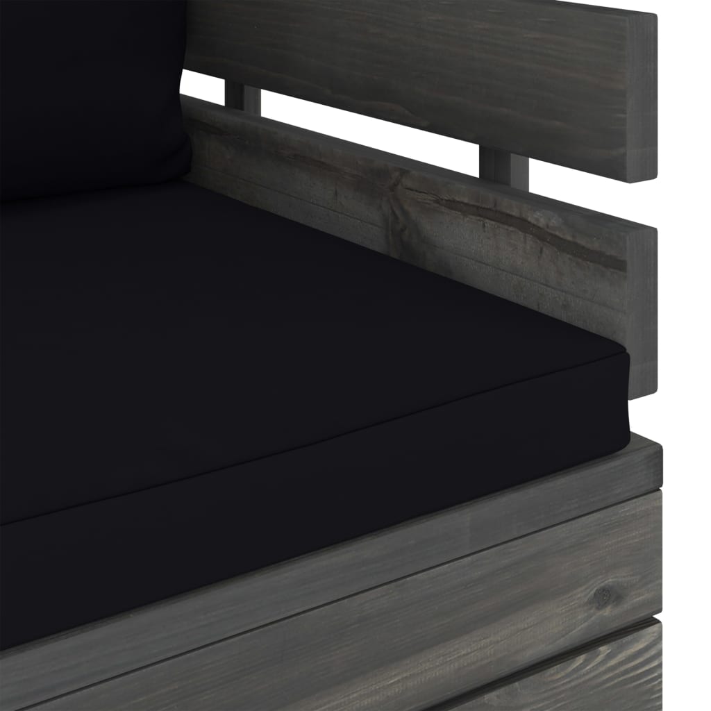 Tuinfauteuil met kussens pallet grenenhout is nu te koop bij PeponiXL, paradijselijk wonen!